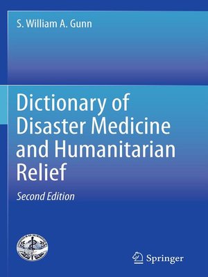 cover image of Dictionary of Disaster Medicine and Humanitarian Relief